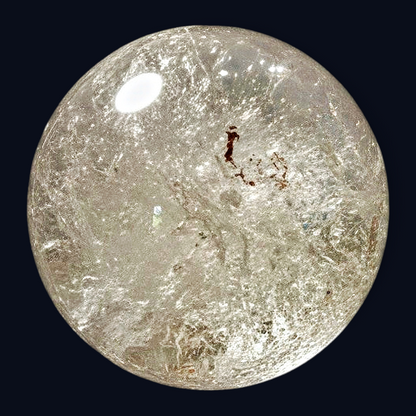 zExclusive Garden Quartz Sphere ~2 in — Collector Grade Mineral Specimen Iron Oxide Inclusions — Verified Natural
