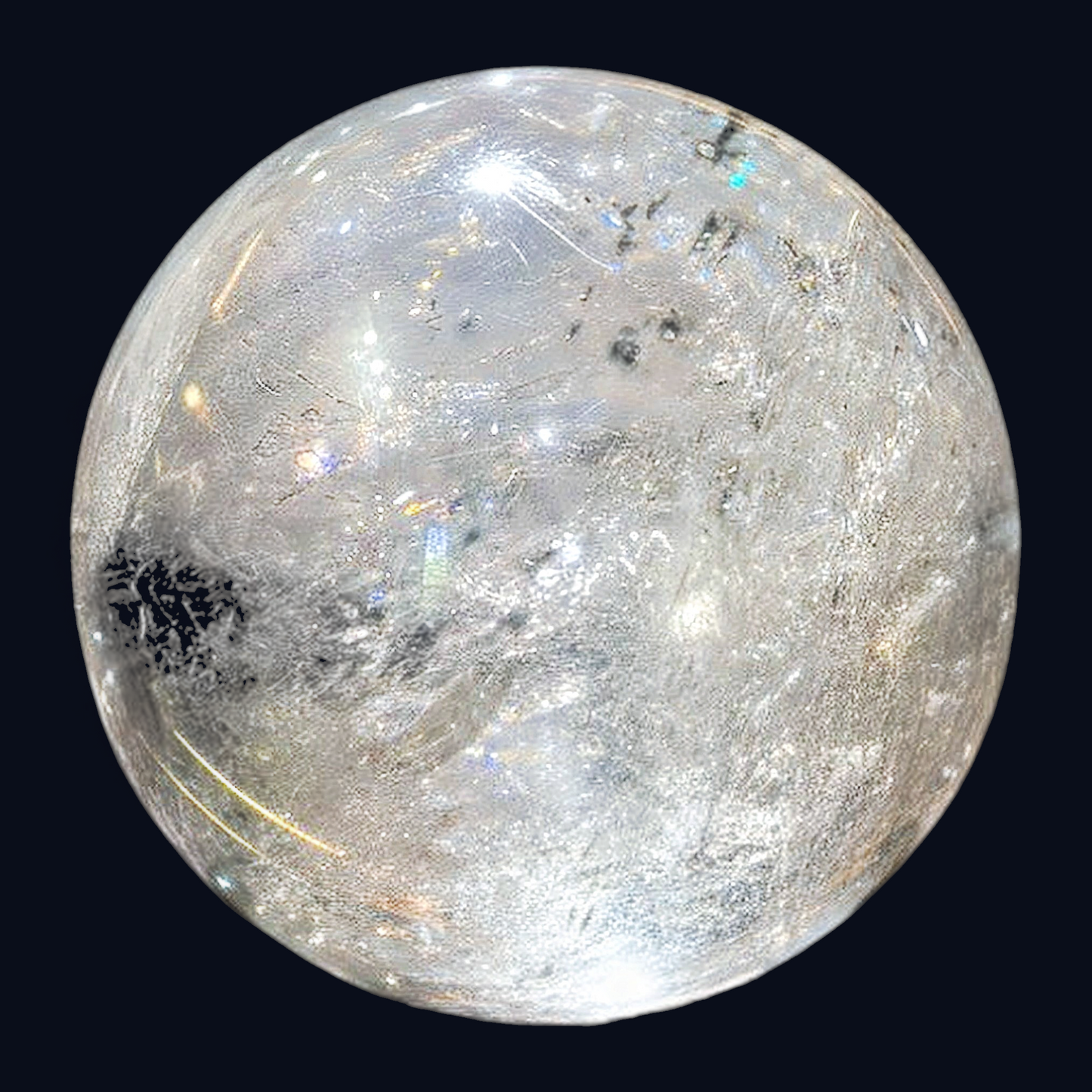 zExclusive Garden Quartz Crystal Sphere Large Polished — Collector Grade Mineral Specimen