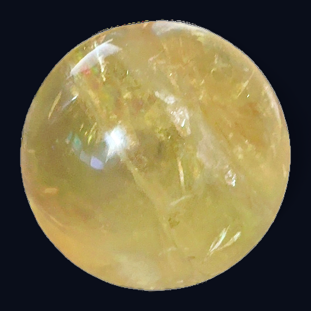 zExclusive Citrine Quartz Polished Sphere — Natural Crystal Ball Collector Grade Estate Find Verified Mineral