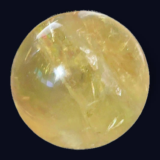 zExclusive Citrine Quartz Polished Sphere — Natural Crystal Ball Collector Grade Estate Find Verified Mineral